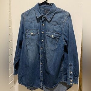 Women’s Lucky Brand Blue Denim Shirt